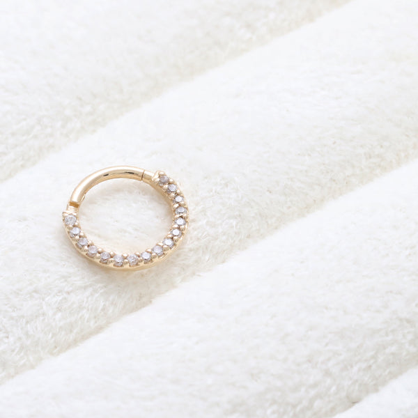 CZ Micro Pave Daith Clicker