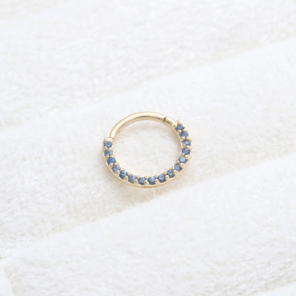 Blue Sapphire Pave Daith Clicker