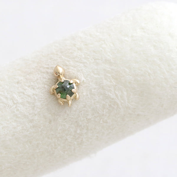 Green Diamond Tiny Turtle Labret
