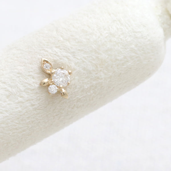 Genuine Diamond Elf Leaves Labret