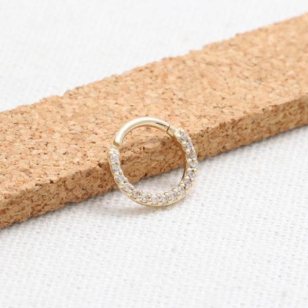 Genuine Diamond Pave Daith Clicker