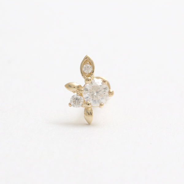 Genuine Diamond Elf Leaves Labret