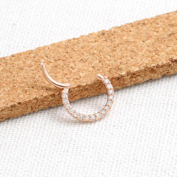 Genuine Diamond Pave Daith Clicker