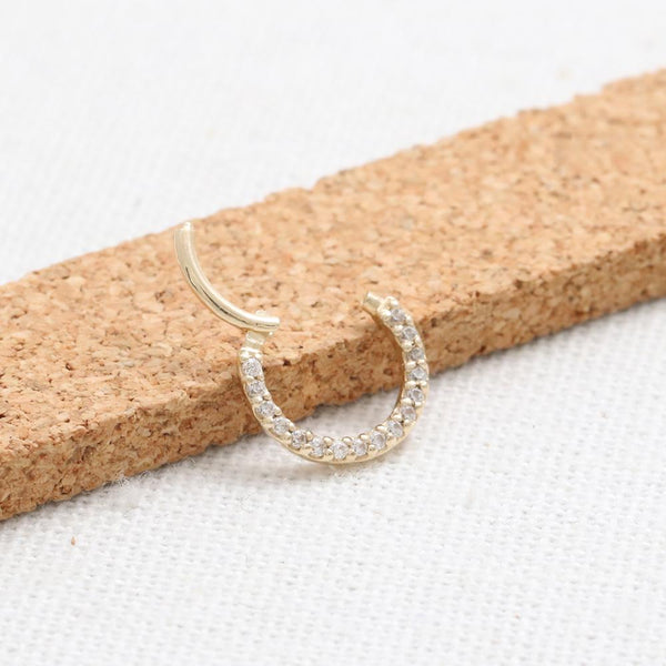 Genuine Diamond Pave Daith Clicker