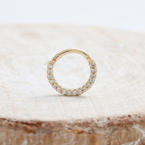 Genuine Diamond Pave Daith Clicker