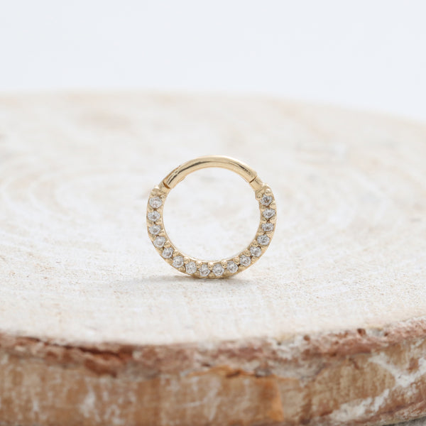 CZ Micro Pave Daith Clicker