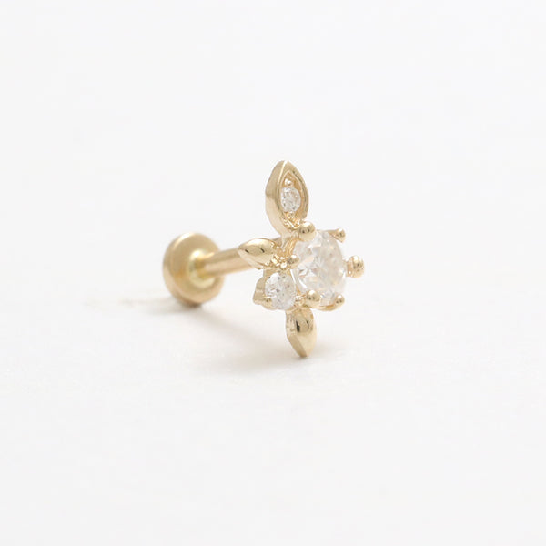 Genuine Diamond Elf Leaves Labret