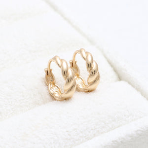 Croissant Huggie Earrings- Small