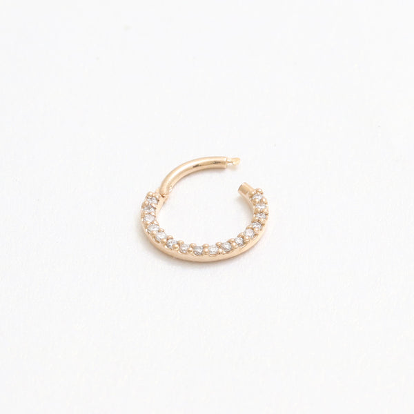 CZ Micro Pave Daith Clicker