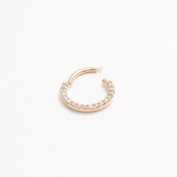 Genuine Diamond Pave Daith Clicker
