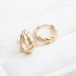 Croissant Huggie Earrings- Small