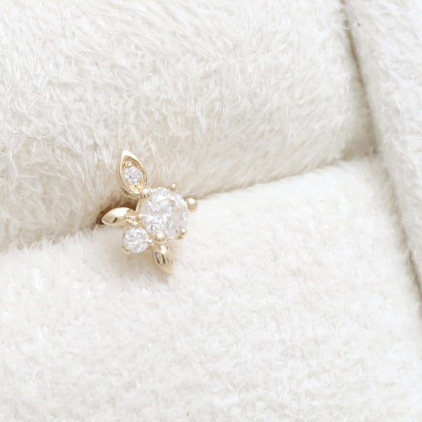 Genuine Diamond Elf Leaves Labret