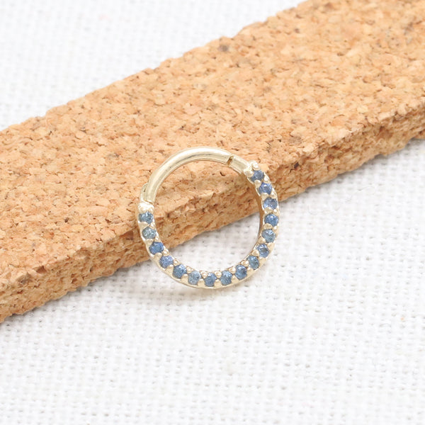 Blue Sapphire Pave Daith Clicker