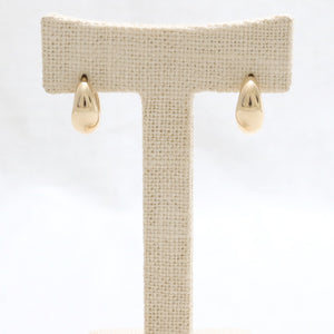 Medium Teardrop Huggie Earrings