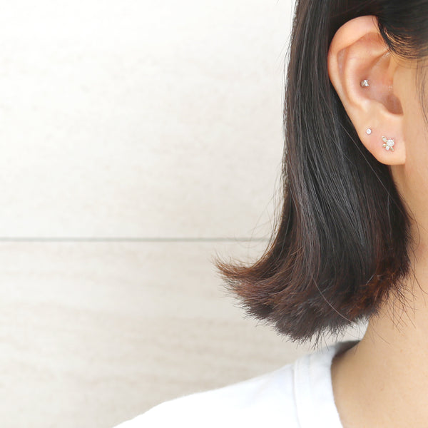 Genuine Diamond Elf Leaves Labret