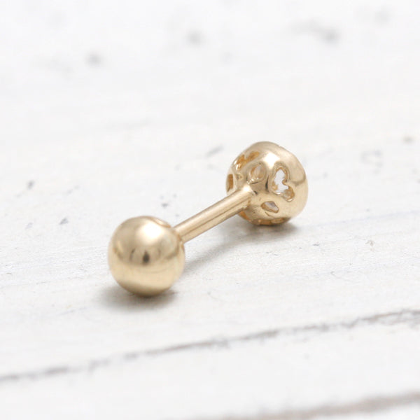 0.1ct Natural Genuine Diamond Bezel Piercing