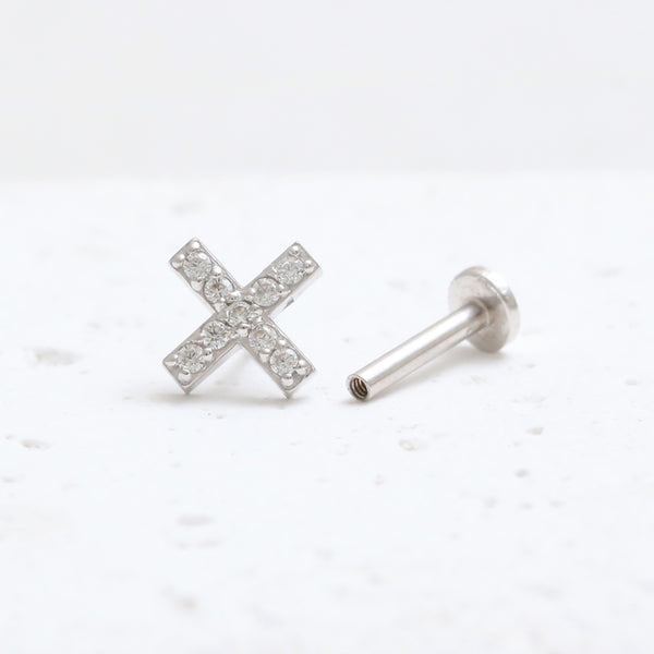 Diamond Criss Cross Labret