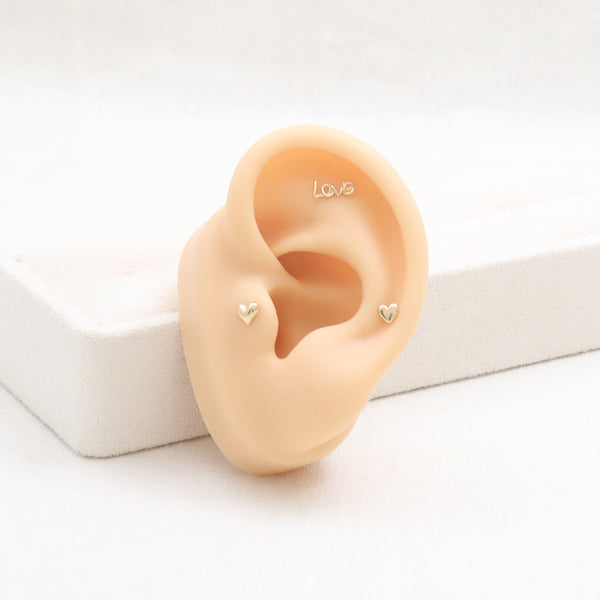 Type C(Puffy Heart-S) 3.5mm ball back piercing