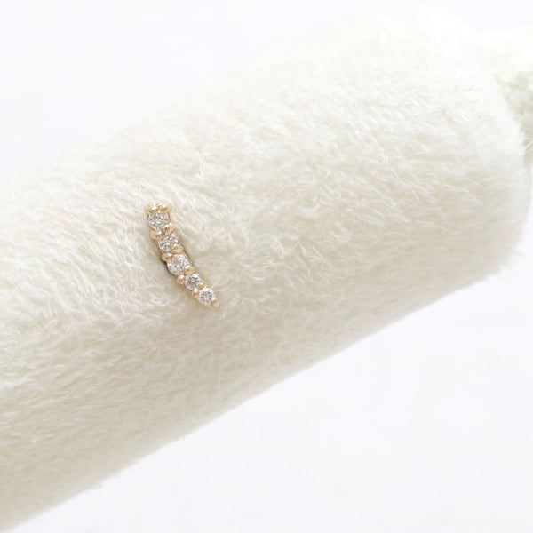 Diamond Short Curve Stick Labret