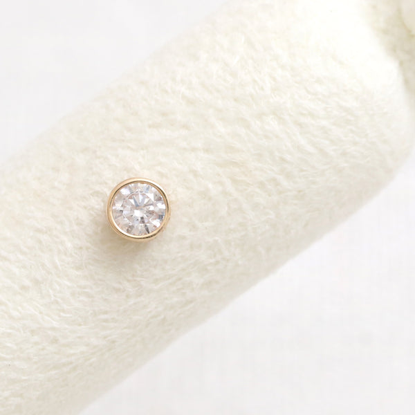 3.5mm Moissanite Bezel Piercing