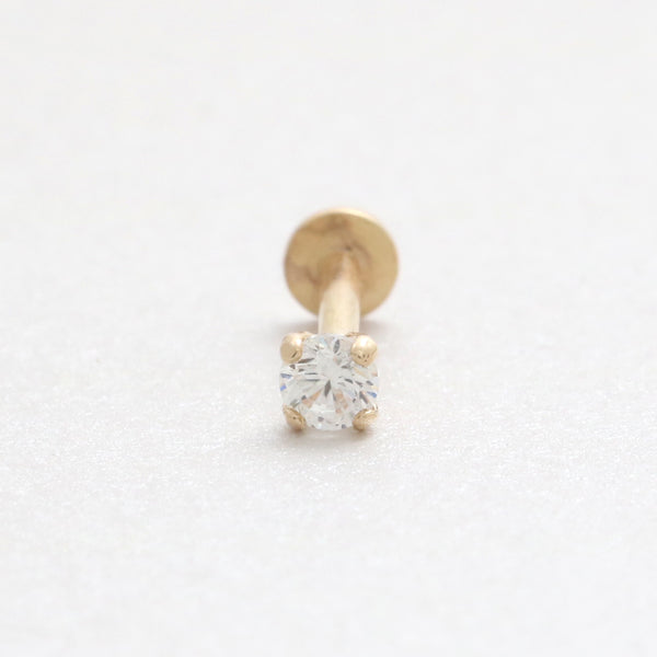 0.07ct Moissanite 4 Prongs Labret