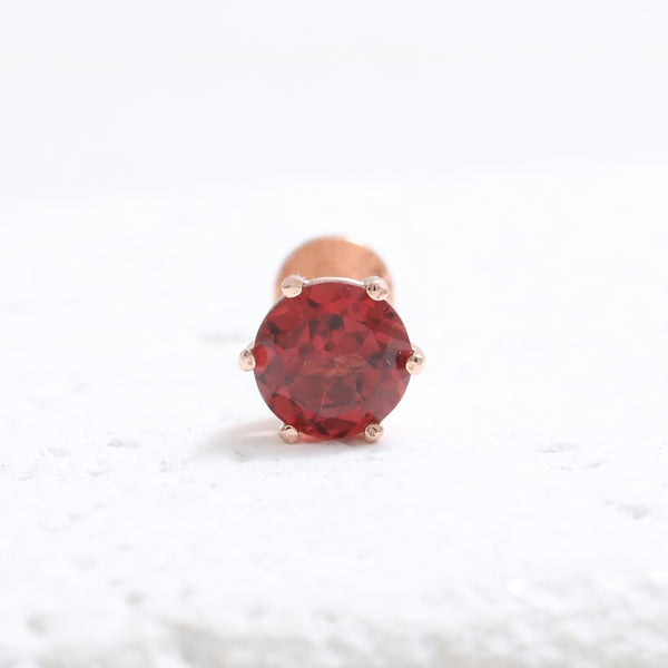 0.5ct Garnet 6 Prongs Externally Labret