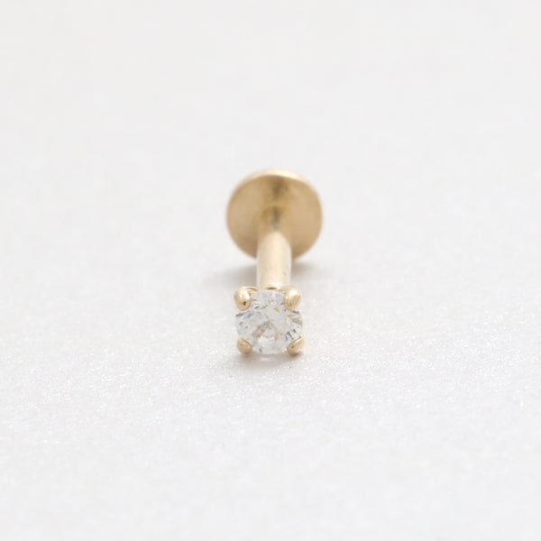 0.03ct Moissanite 4 Prongs Labret