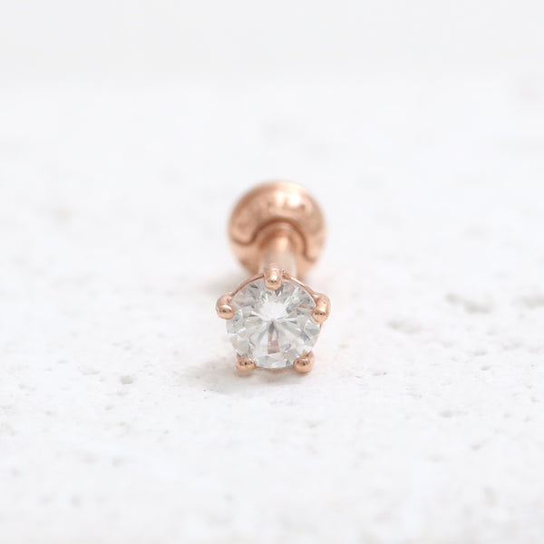 3mm CZ 5 Prongs Ear Piercing