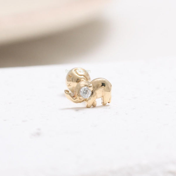 CZ Tiny Elephant Piercing