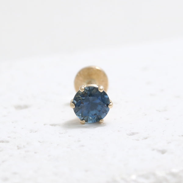0.25ct Blue Sapphire 6 Prongs Labret
