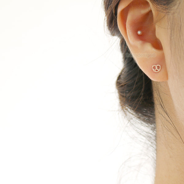 Small Pretzel Ear Piercing