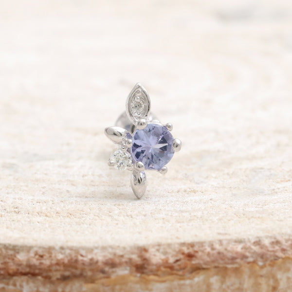 Tanzanite Elf Leaves Piercing