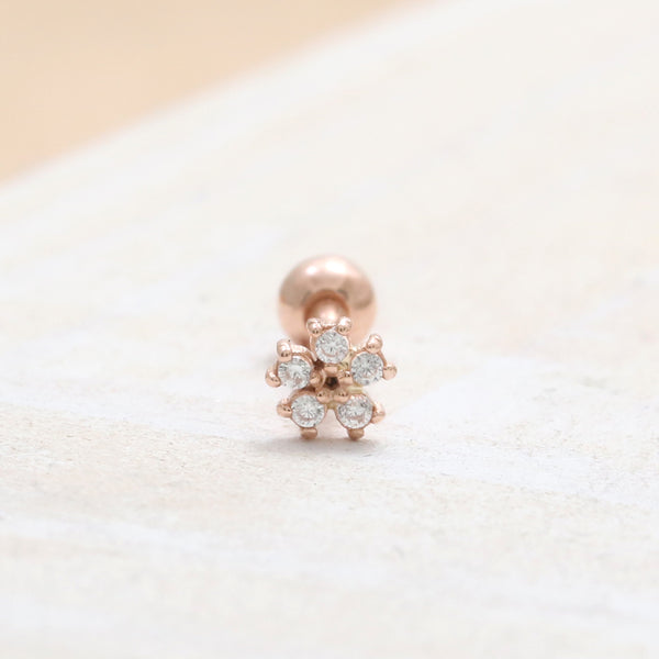 Diamond Tiny Flower Piercing