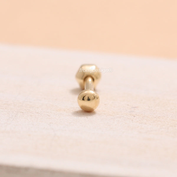 Tiny Dotted Ball Ear Piercing