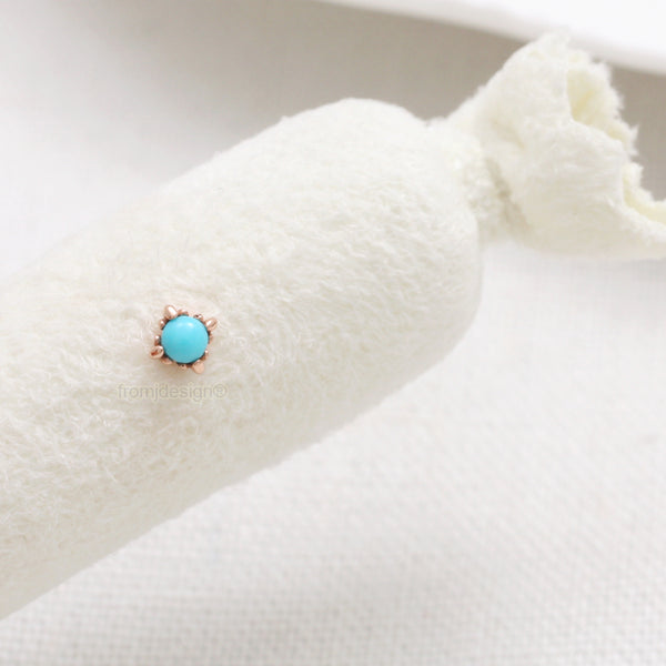 Turquoise Tiny Star Piercing