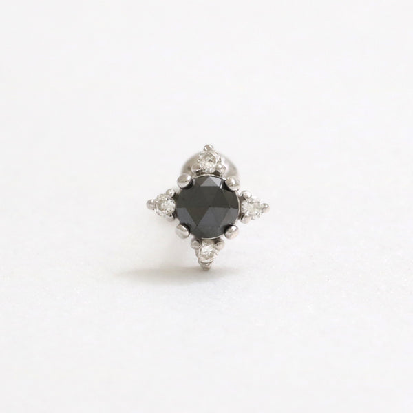 0.1ct Black Diamond Edgy Piercing