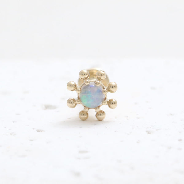 Opal Tiny Dots Flower Labret