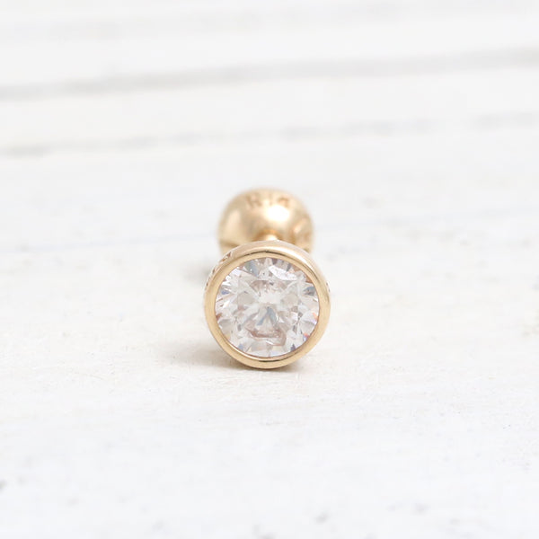 3.5mm Moissanite Bezel Piercing