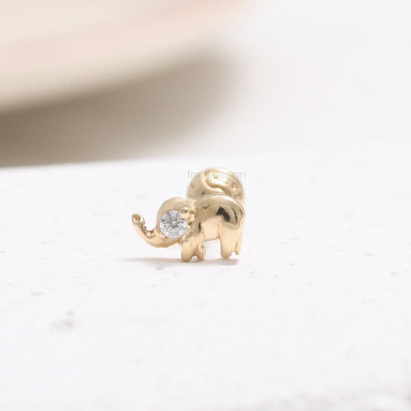 CZ Tiny Elephant Piercing