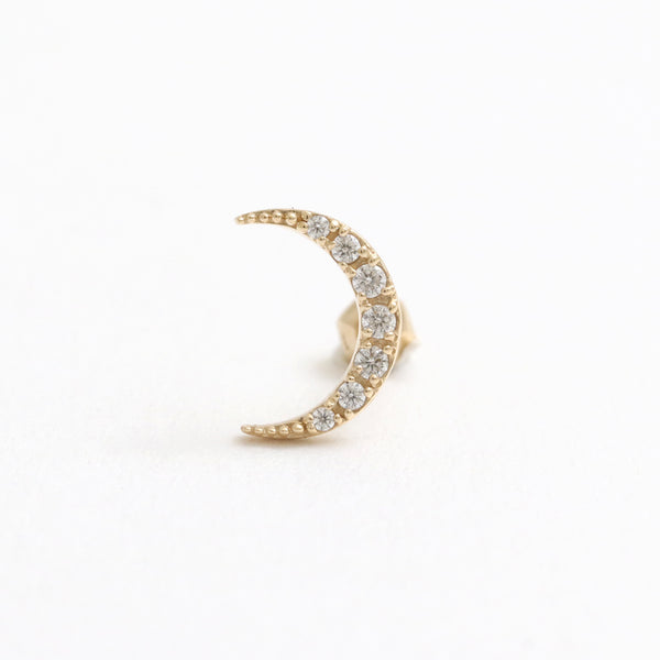 CZ Pave Crescent Ear Piercing