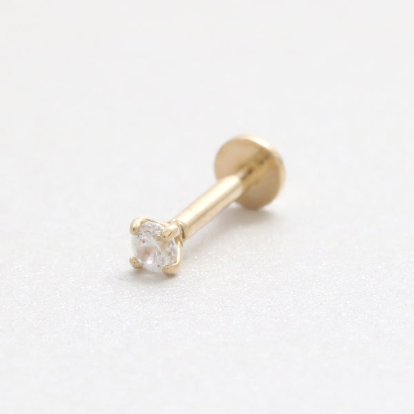 0.03ct Moissanite 4 Prongs Labret