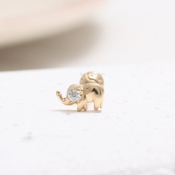 Diamond Tiny Elephant Piercing