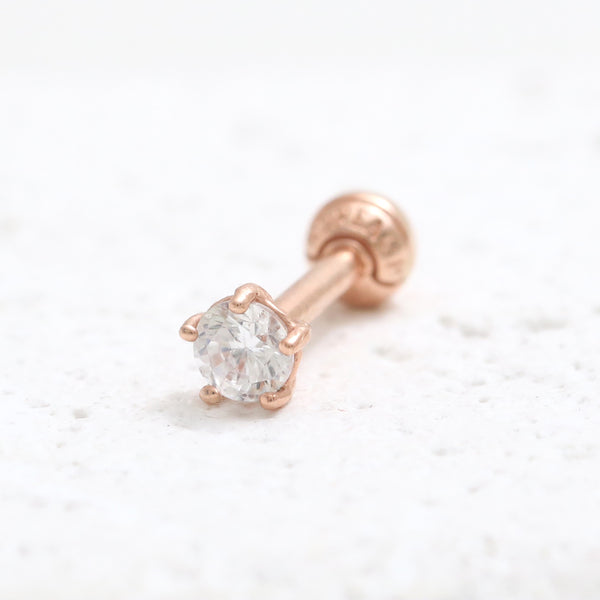 3mm CZ 5 Prongs Ear Piercing