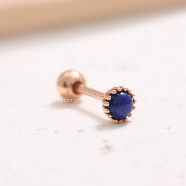 3mm Lapis lazuli Multi Prongs Piercing