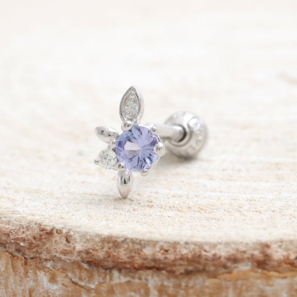 Tanzanite Elf Leaves Piercing