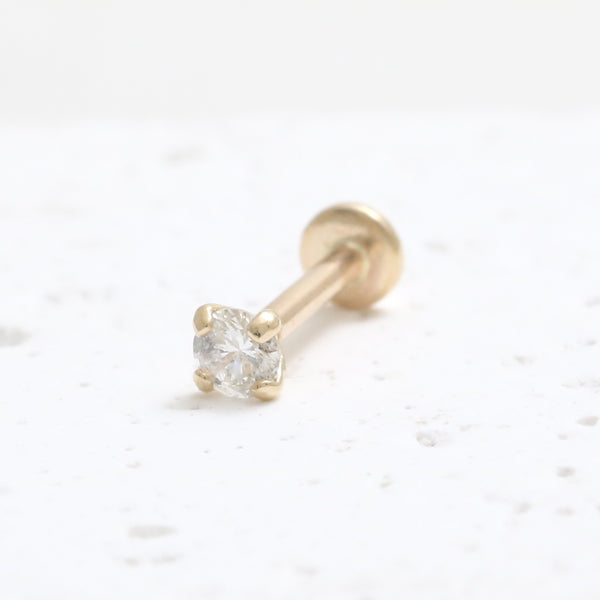 0.07ct Moissanite 4 Prongs Labret