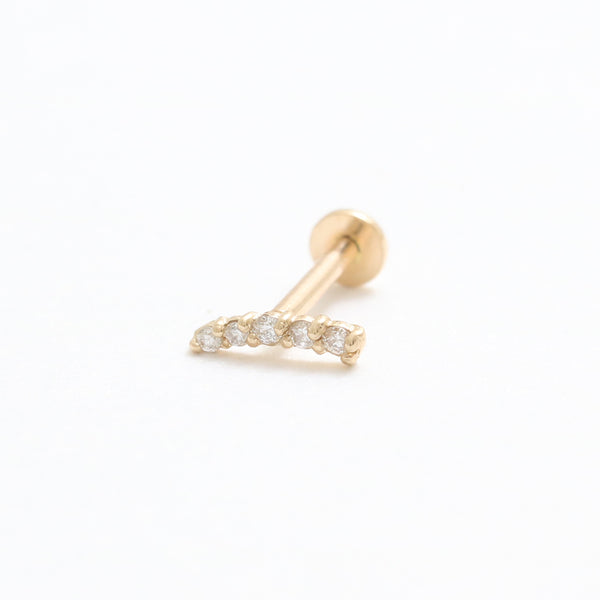 Diamond Short Curve Stick Labret