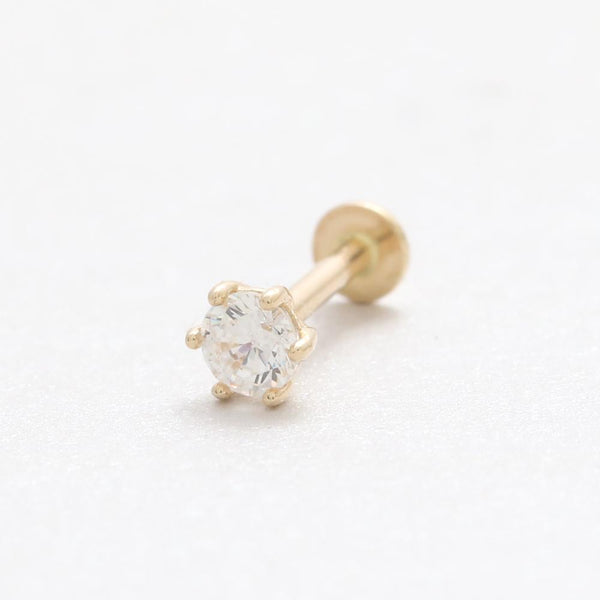 0.1ct Moissanite 6 Prongs Labret