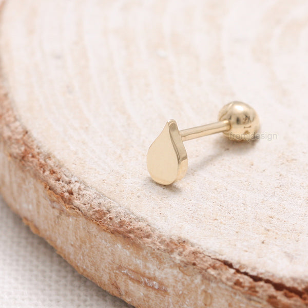 Tiny Teardrop Ear Piercing