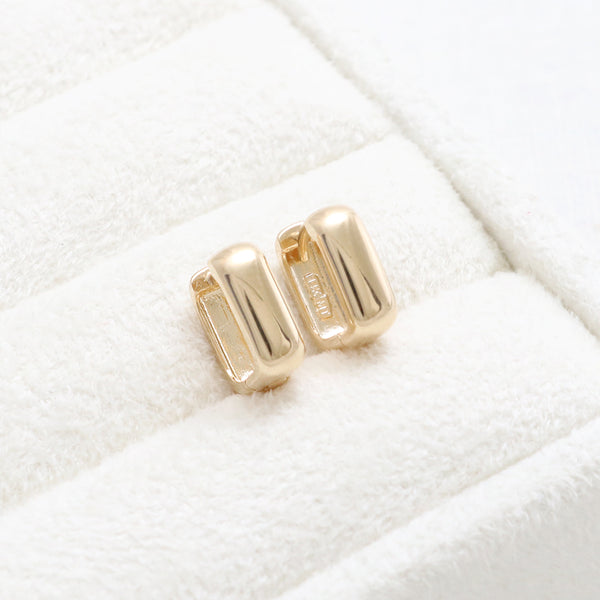 Square Huggie Earrings